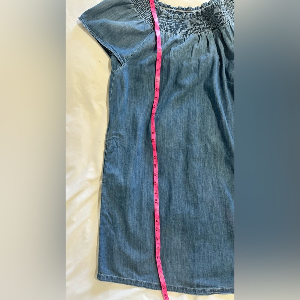 CURRENT ELLIOT••Madeline Cold Shoulder Denim Dress••size 1 (small) - Picture 7 of 7